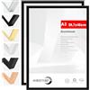 HIMEETIME® 2x Cornice A3 nero in metallo e alluminio - 30x42 cm (per documenti 29,7x42 cm) - per collage grande, foto e quadri - decorazione da parete