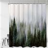 Lerores Tenda da doccia 120 x 180 cm, in tessuto antimuffa, impermeabile, lavabile, in poliestere, con 8 occhielli e anelli per tenda da doccia, per bagno, vasca da bagno