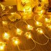 Dalugo Catena luminosa per albero di Natale, batteria, 6 m, 40 LED, luce bianca calda, illuminazione natalizia con timer, IP65, impermeabile, per camera da letto, balcone, matrimonio, decorazione