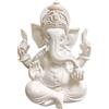 PIGPIGFLY Statue Idolo Indiano,Decorazioni per Ufficio,Figure Decorative, Statuette Decorative Casa, Soggiorno Decorativo Moderno da Appoggiare, Scultura Astratta in Poliresina, Idea Regalo（18cm/Bianco）