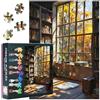 TISHIRON Puzzle per adulti, 1000 pezzi - Vintage Bookshelf Jigsaw Puzzle (70 x 50 cm), per adulti, gioco di famiglia per uomini e donne (decorazione per la casa)