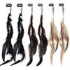 XRVRILE 6 accessori per capelli a forma di piuma, per capelli, da donna, con piume, per costume di carnevale, per cosplay, accessori per capelli