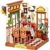 Rolife Miniature Casa Champs-Élysées Bistro, 160 pezzi Kit Casa in Miniatura DIY, Modellismo da Costruire Adulti Casa delle Bambole in Legno Puzzle 3D Nessun collante necessario