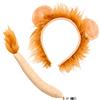 BALINCO Set di costumi da leone, fascia per capelli composta da orecchie di leone e criniera + coda, fascia, carnevale, festa del motto, costumi di Halloween