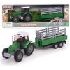 Toyland® - Set di trattori e autocisterne/rimorchi agricoli da 22,5 cm - Ruota libera - Giocattoli da fattoria per ragazzi (Rimorchio verde)