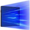 Jitesy Lampada abbronzante, lampada Tanning con 225 LED, solarium per il viso, pieghevole, supporto regolabile e ganci sospesi, solarium, per la casa per il corpo e il viso