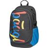 Baagl Zaino per bambini, zaino per la scuola per bambini, con schienale ergonomico, cintura toracica e elementi riflettenti, Logo Mix