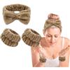 OWITER Skincare Fascia e braccialetti Make Up Fascia da polso per viso (caffè, 1 pezzo (confezione da 1)