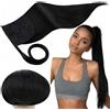 RUNATURE Coda Capelli Extension Nero Jet 30cm 70g #1