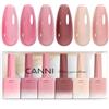 CANNI Smalto Gel Semipermanente Rubber Base Colore Gel Nail Polish Soak Off Manicure R2