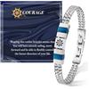 FANCIBAND Bracciale Uomo Acciaio Inox Doppio Con Timone Portafortuna - Idea Regalo Originale per Compleanno, Natale, San Valentino, Anniversario - Regali per Ragazzo