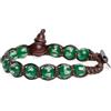 VLNET® | Bracciale Tamashii Mani Stones | pietre naturali incise con polvere d'Argento | agata verde