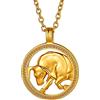 FindChic Toro Segno Zodiacale Collana con Ciondolo Astrologia Oroscopo Costellazione Gioielli Toro 20 Aprile-20 Maggio Regalo Di Compleanno per Donna Collana con Segno Zodiacale