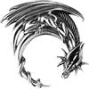 Kiss of Leather 315 - Ciondolo a forma di drago, in argento Sterling 925