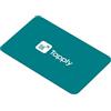 Tapply Biglietto da Visita Digitale con Tecnologia NFC e QR Code, Compatibile con Android e iOS, Profilo Aggiornabile Online (Turchese)