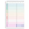 CA CALES Rivoluzionario Planner Settimanale da Tavolo Verticale A4, Formato Standard Ma Più Spazio sulla Scrivania - Planning Spiralato Senza Date Italiano con Obiettivi e note, 50 Fogli