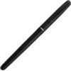 オート OHTO CR02-05-MBK - Penna a sfera in ceramica CR02, punta fine da 0,5 mm, parte centrale in alluminio con componenti in ottone, nero opaco, inchiostro liquido nero a base d'acqua, ricaricabile