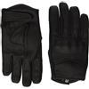 Bikers Gear Australia Bikers Gear - Guanti Corto Harley Cruiser in pelle nera con rivestimento termico, Nero, M