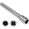 RowGlow bussola lunga per candela di preriscaldamento esagonale 8 mm 3/8 quadrata lunga 120 mm, chiavi a bussola di preriscaldamento da 8 mm per auto, acciaio al cromo-vanadio (8mm)