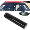 Tefola Striscia Parasole per Parabrezza per Auto, Adesivo per Parabrezza In Pvc,Parasole Striscia, Nero Lucido 140x20cm per auto o furgoni