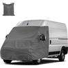 RASHION Copertura Avvolgente per Parabrezza Anteriore Compatibile con Fiat Ducato Peugeot Boxer Citroën Jumper 2006- Opel Movano 2021- Telone di Protezione Parabrezza Contro Neve Ghiaccio Gelo Sole