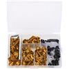 Tissting Kit Bulloni Carenatura Moto 158 Pezzi in Alluminio Oro