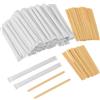 Dohe Horeca - Palettine di Legno per Caffè (500 pz.) - Dimensione 9 cm, Biodegradabili e Riciclabili, Igienici con Carta Protettiva, Mescolare Caffè, Tè, Latte e Bevande Calde