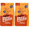 Pavesi Gran Pavesi Cracker Le Crancine Gusto Paprika Dolce, Cotte al Forno, Snack Salato e Croccante, Senza Olio di Palma, Confezione da 12 Monoporzioni da 30g