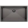 Foster PRONTA CONSEGNA - SPEDIZIONE IMMEDIATA Foster 1717 816 Lavello da Incasso 1 Vasca Monovasca 750 x 440 mm sottotop Serie Quadra R12 Acciaio Inox PVD Gun Metal Fumè 1717816