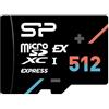 Silicon power 512GB Scheda di memoria Silicon power microSDXC Express 7.1 classe 10 Nero [SFSIPMD51200002]