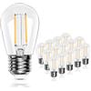 BRIMAX Lampadina LED E27 bianco caldo 2700K, plastica S14 2W 20W lampadine a incandescenza equivalenti, lampadine di ricambio per lampade da tavolo, lampade a sospensione, Confezione da 15