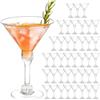 Generic Confezione da 40 bicchieri da Martini in plastica riutilizzabili da 141,7 g, bicchieri da cocktail alti, mini bicchieri da Martini, bicchieri da margarita in plastica, perfetti per feste di Capodanno