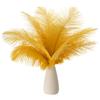 PATIKIL 8-10 Pollici(20-25cm) Piume di Struzzo, 30pz Piume Struzzo Artificiali Naturali Rinfusa per Decorazioni Centrotavola Feste Matrimonio Artigianato Oro (5 Larghezza)