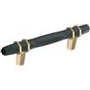 Amerock | Maniglia per armadietti | Bronzo nero/champagne dorato | 96 mm (96 mm) | Londra | Confezione da 1 | Maniglia per cassetti | Hardware per armadietti