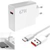 Seefey Caricatore rapido da 67 W, per Xiaomi Redmi Note 14 Pro 13 5G/12 Pro, Poco X7 X6/M6 Pad 6 7/13 Lite, alimentatore con cavo di ricarica di tipo C, 1 m