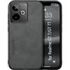 Kepuch Silklike Cover per Realme GT 7/ GT 7T - Custodia Case Piastra Metallica Incorporata - Nero