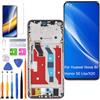 HLYGZX Display originale di ricambio per schermo LCD Huawei Nova 8i, per Honor 50 Lite / X20 Display Touch Digitizer Assembly Kit di riparazione (argento con cornice)