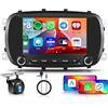 Hodozzy 6G+128G 8-Core Autoradio per Fiat 500X 2014-2020 Android Autoradio Bluetooth GPS, 2 Din 7 Pollici Touchscreen Stereo con CarPlay Android Auto Wireless, WiFi DSP Radio FM RDS Canbus Telecamera