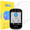 LUSEE Vetro Temperato per Garmin Edge 540 e Garmin Edge 840 Pellicola Protettiva, 3 Pezzi [Durezza a 9H] [Chiaro HD] [Anti Graffio] 2.5D Vetrino Protezione per Schermo per Garmin 540 / Garmin 840