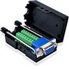 S SIENOC D-Sub DB15 VGA Femmina 3Row 15 Pin Plug Spina a Terminal Bordo di sblocco connettori Adattatore
