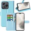 Fertuo Cover per Honor 400 Smart, Custodia Portafoglio Cover a Libro in Pelle Flip Case Sottile con Silicone Bumper, Fibbia Magnetica, Porta Carte e Kickstand, Blu