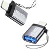 RAVIAD Adattatore Lightning a USB, Adattatore USB3.0 Compatto Adattatore OTG per iPhone/i-Pad, Supporto Disco USB, Mouse, Tastiera MIDI, Lettore di Schede, Hub