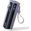 Baseus EnerGeek GR11 Powerbank 200W 25000mAh, PC Batteria Esterna con cavo USB-C Retrattile da 62 cm, Power Bank con Ricarica Rapida per MacBook Pro, Dell, HP, Samsung Galaxy S26/S25 Ultra, iPhone