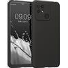 kwmobile Custodia Compatibile con Xiaomi Redmi 10C Cover - Back Case per Smartphone in Silicone TPU - Protezione Gommata - nero matt