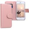 kwmobile Custodia Compatibile con Apple iPhone SE (1.Gen 2016) / iPhone 5 / iPhone 5S Custodia a Portafoglio - Cover Libro in Pelle PU - Flip Case Smartphone - Custodia con Porta Carte