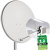 GSS LNB protezione dalle intemperie per 2 LNB, protezione dalle intemperie, protezione LNC da pioggia, grandine e neve, protezione LMB per parabola satellitare, copertura LNB