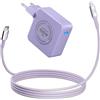 AKELON Caricatore USB C 100W, AKELON GAN Alimentatore PD 3.0 per MacBook Air, MacBook Pro, iPhone 15 14, iPad Pro, Samsung Galaxy S24 S23 Ultra, Chromebook, Lenovo, HP, ASUS, DELL Laptop, 2M USB C Câble