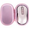 Lebakort Duro Viaggio Caso Custodia per Logitech M650 L Mouse (Rosa)