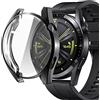 sciuU Cover Protettiva per HUAWEI GT 3 46mm, Custodia con Protezione di Schermo in TPU Flessibile, Morbida Copertura Cornice Resistente per GT3 Smartwatch - Nero