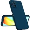 Longstong Custodia Compatibile con OPPO Find X3 Pro (6.7), Sottile Antishock Personalizzata Design Minimalista - Blu zaffiro